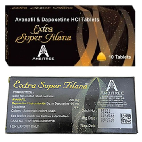 黑水鬼-5 印度黑水鬼 第四代壯陽藥 Extra Super Filana 超級阿伐那非雙效片 頂級壯陽助勃+持久延時